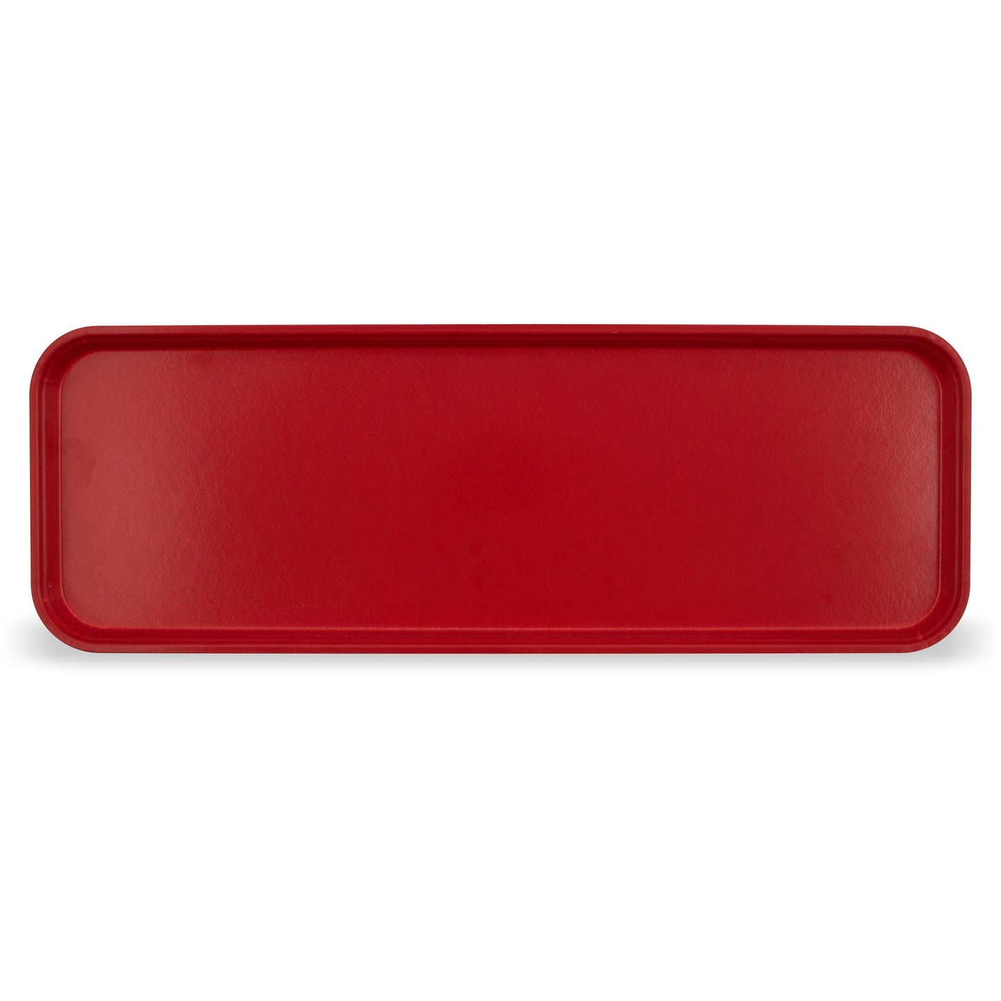 Carlisle 269FG017 8.75" x 25.5" Red Glasteel Solid Display/Bakery Tray
