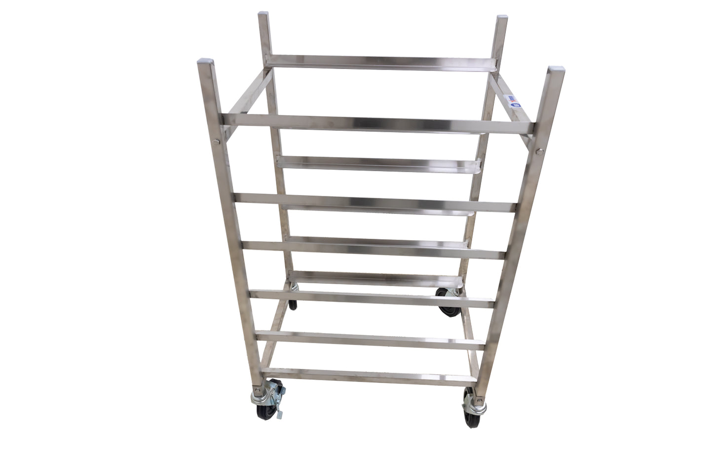 Omcan 27055 Stainless Steel Bun Pan Racks with 6 Slides and 6" spacing