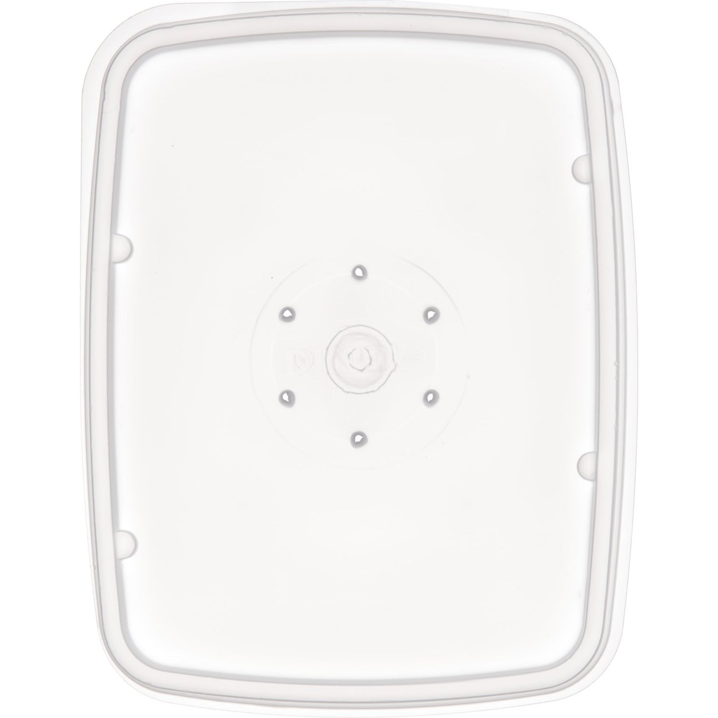 Dinex DXTT30 White Rectangular Soup Bowl Lid- fits DXTT20 (1000/cs)