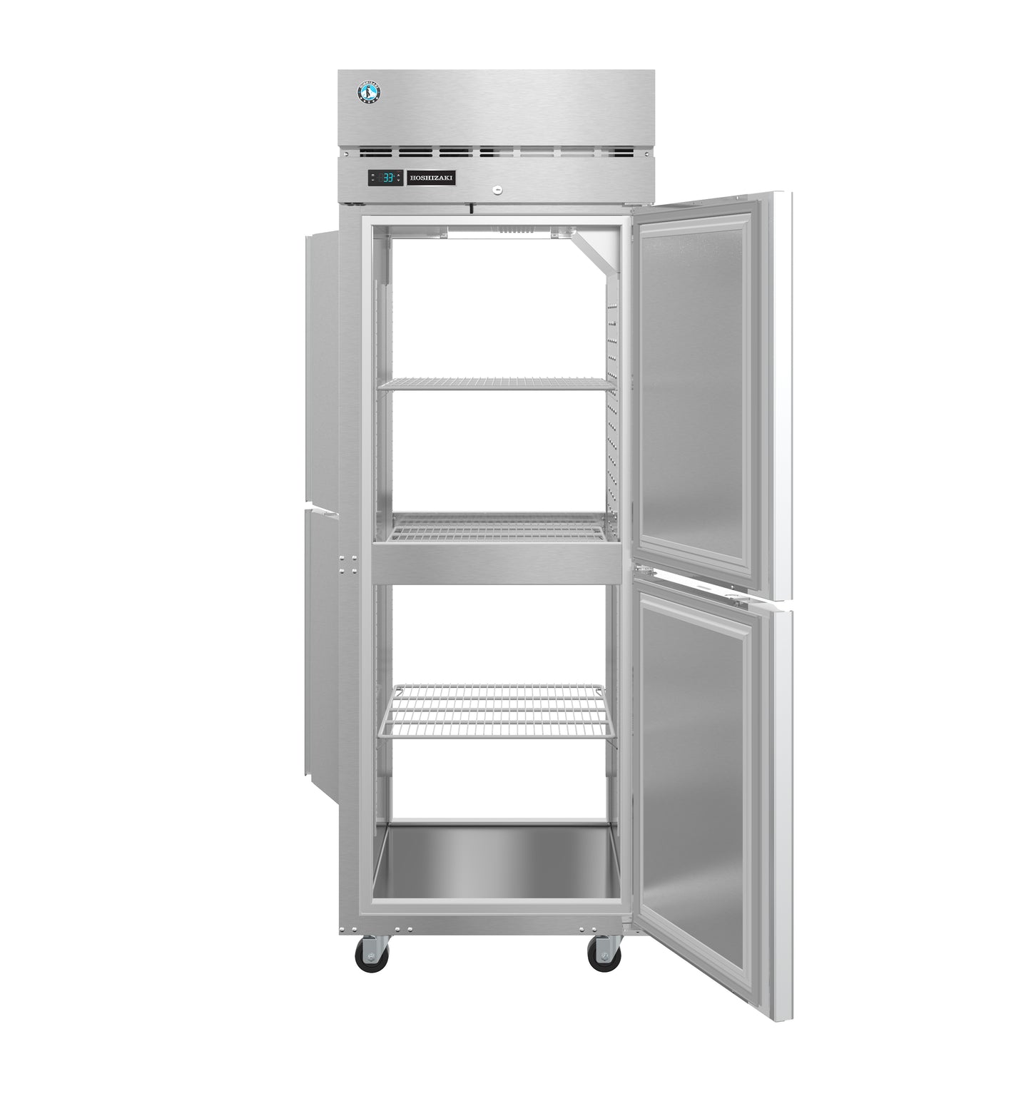 Hoshizaki PT1A-HS-HS One Section Full Stainless Door with Lock Upright Pass Thru Refrigerator