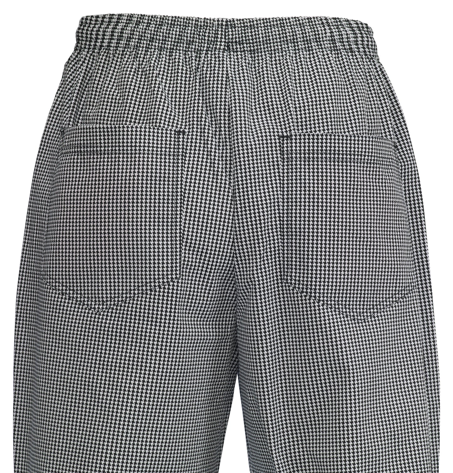 Winco UNF-4KL Large Houndstooth Chef Pants