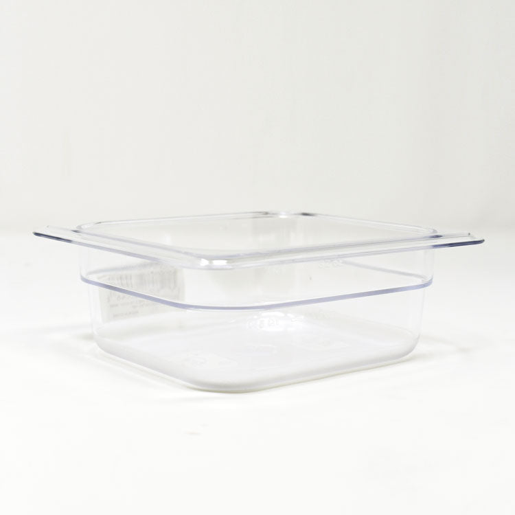 Omcan 80046 1/6-size Clear Polycarbonate Food Pan with 2 1/2" Deep