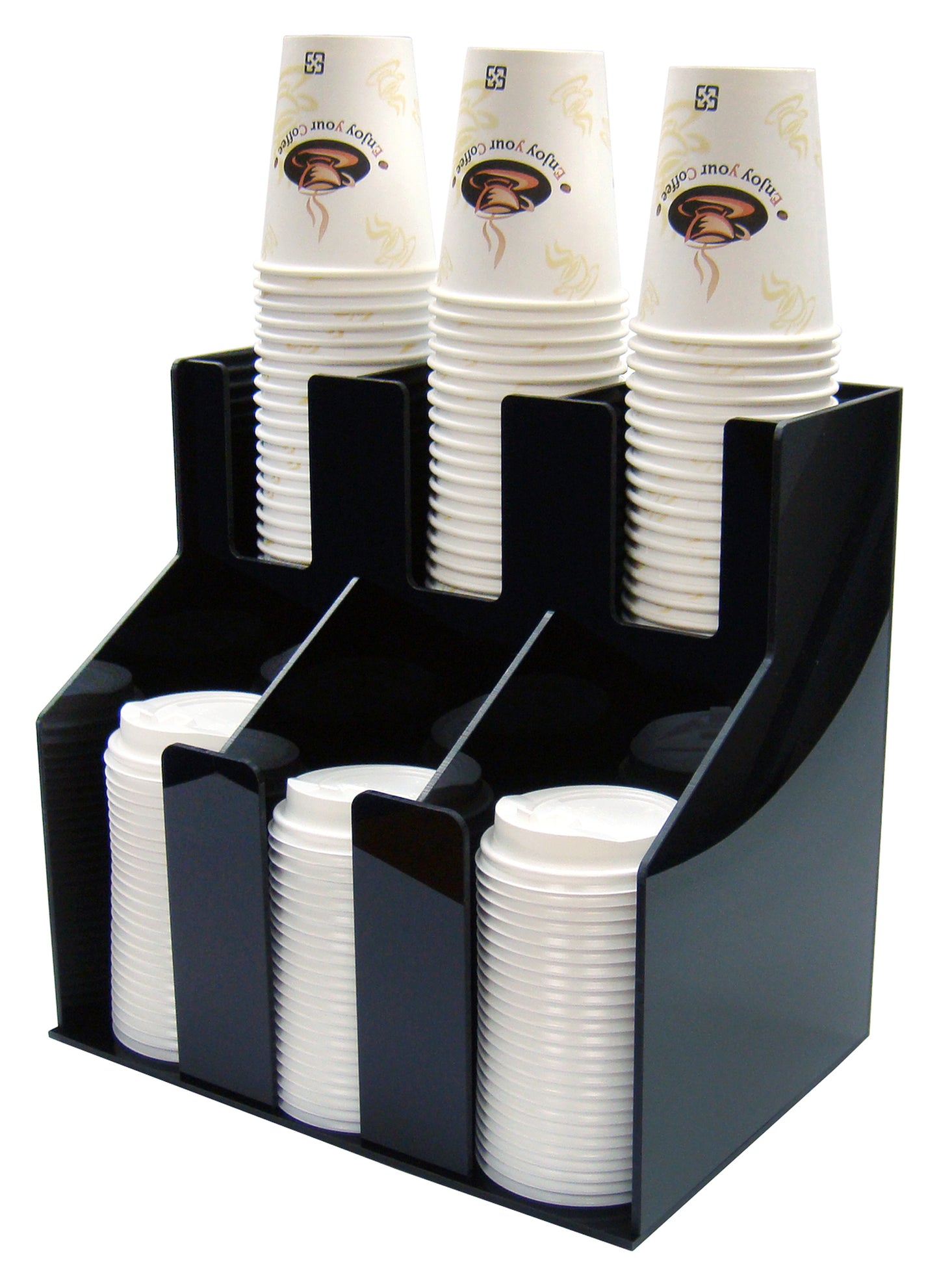 Winco CLO-3D 2-Tier Cup & Lid Organizer