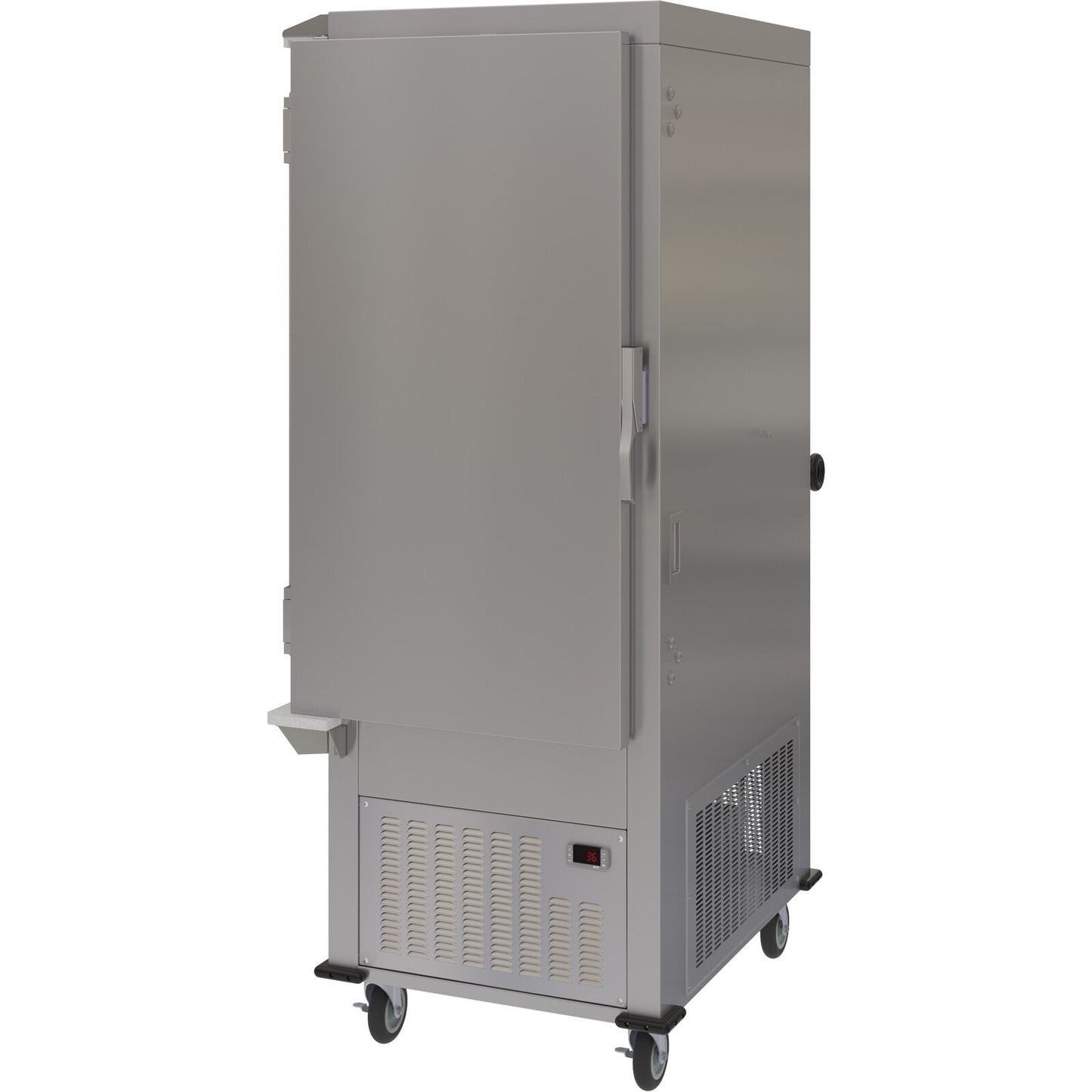 Dinex DXPACR15LSD Stainless Steel Air Curtain Refrigerator with Left Hinged Sliding Door