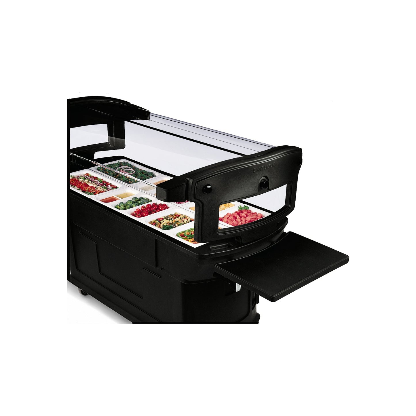 Carlisle 771103 6' x 2' x 4.5' Black Maximizer Food Bar