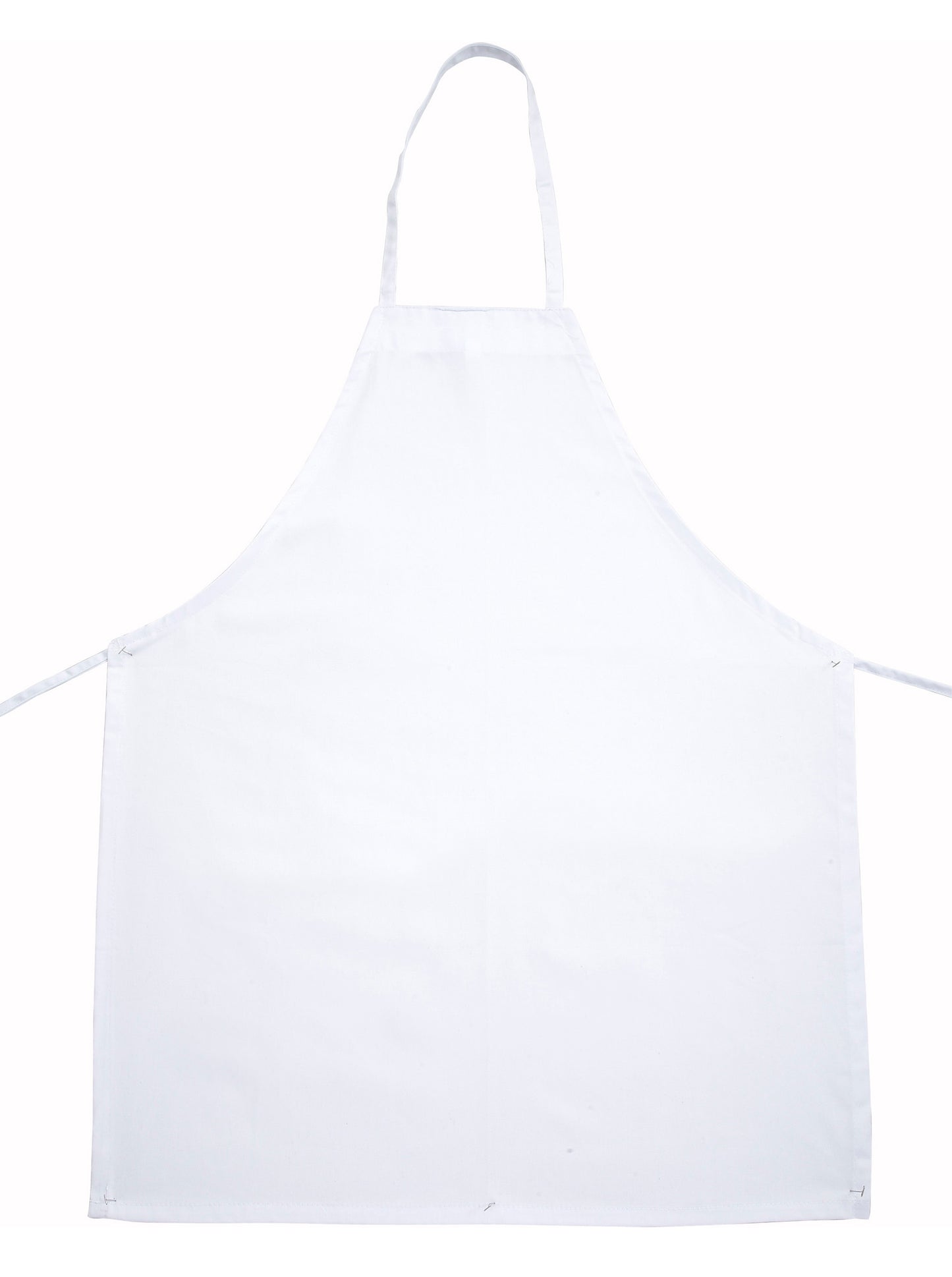 Winco BA-3226WH White Full Length Bib Apron