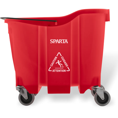 Sparta 7690405 35 Qt Red Polypropylene OmniFit Mop Bucket Only