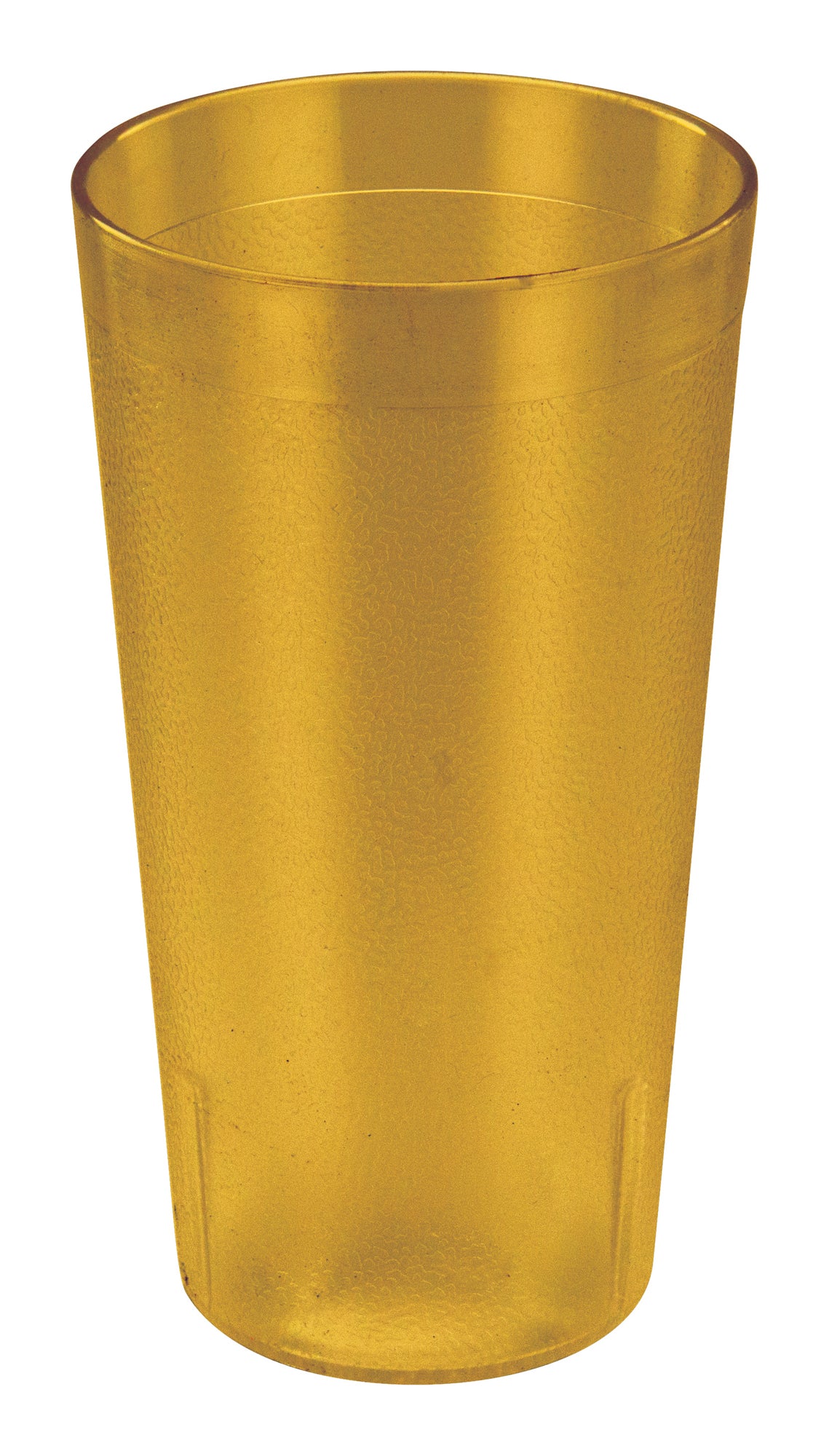 Winco PTP-16A 16 oz. Amber Pebbled Tumblers