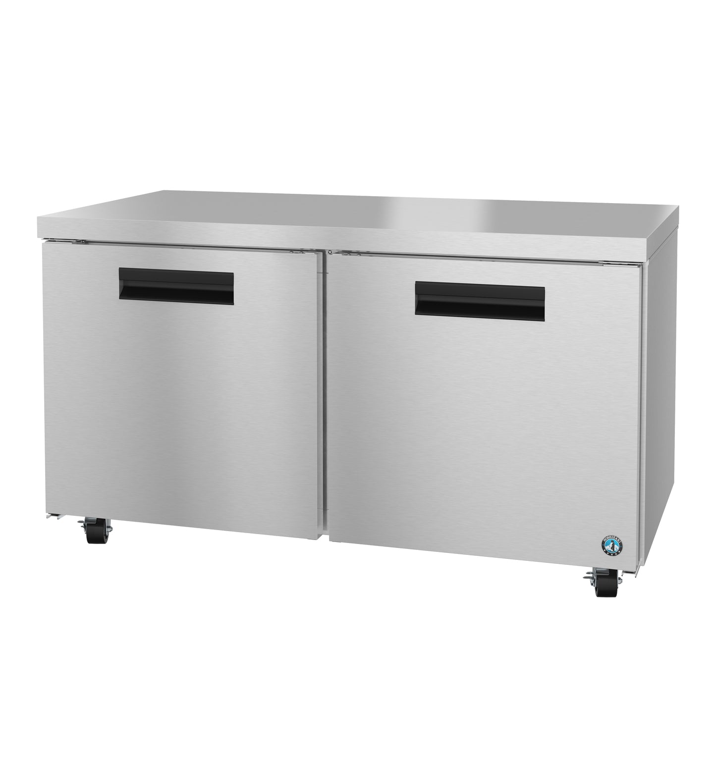 Hoshizaki UF60B Two Section Stainless Doors Undercounter Freezer