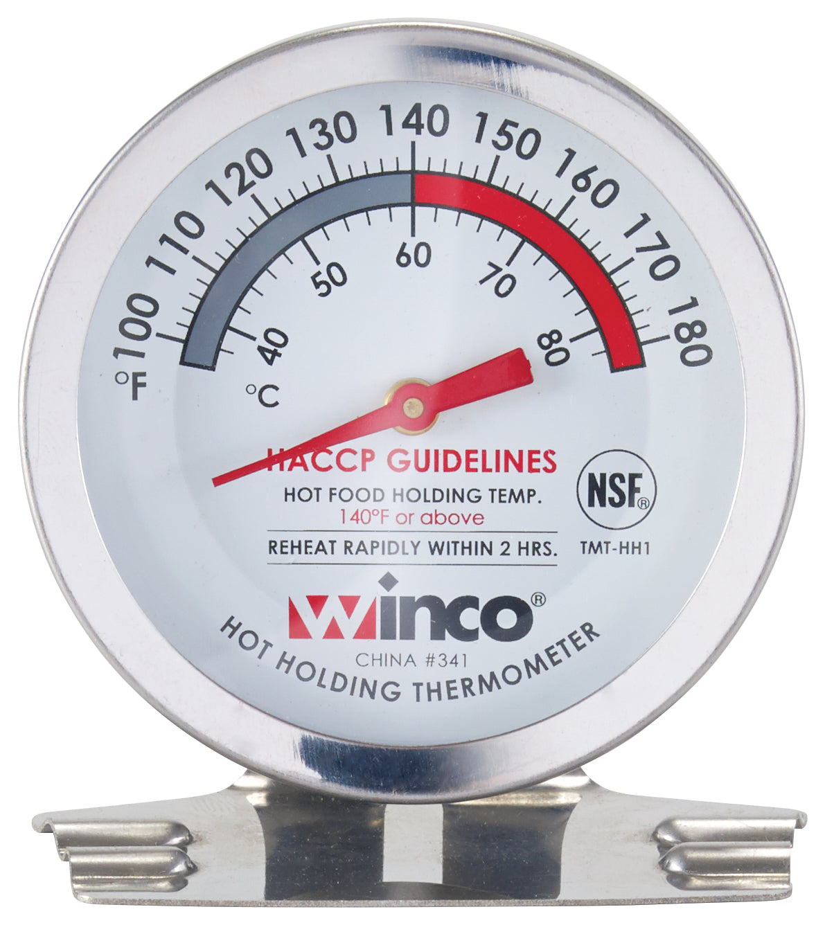 Winco TMT-HH1 2" Dial Hot Holding Thermometer