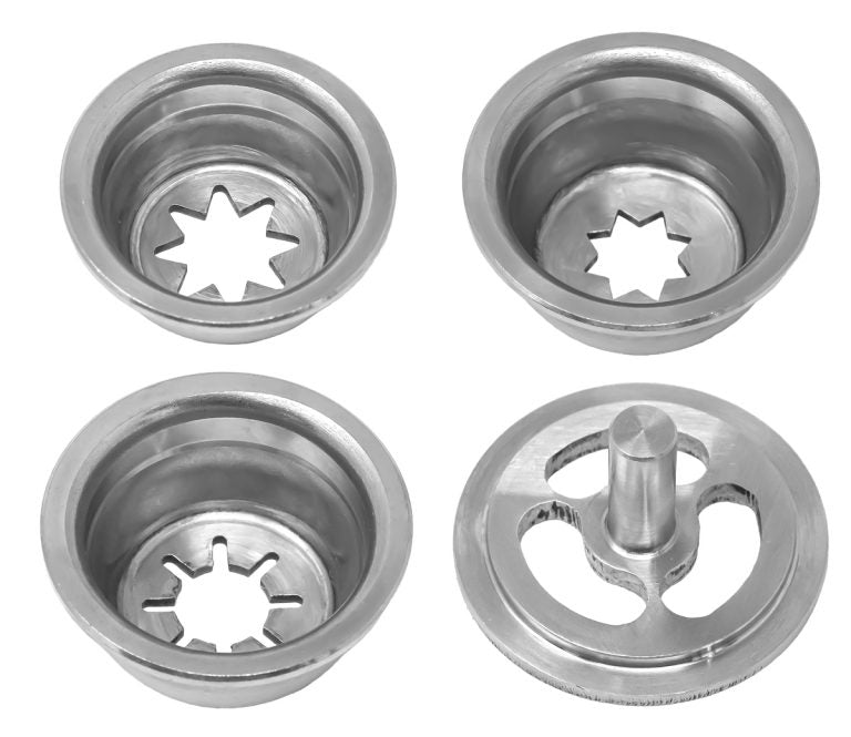 Omcan 47701 Stainless Steel Churro Nozzles Attachment 4 Pcs./Set