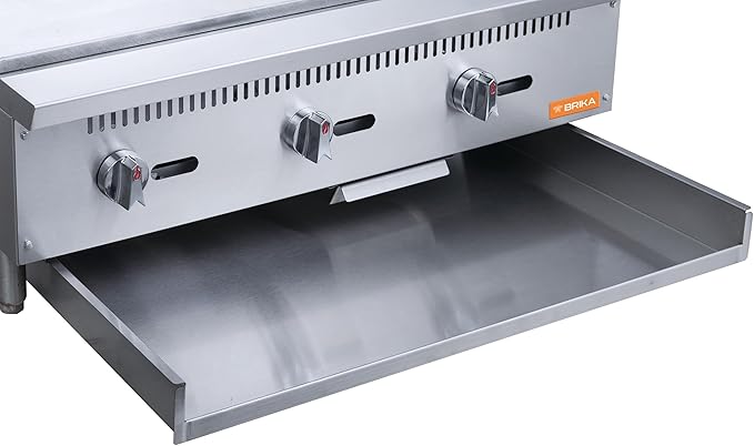 Brika BMG-24 24" Commercial Manual Griddle - Conversion Kit Included