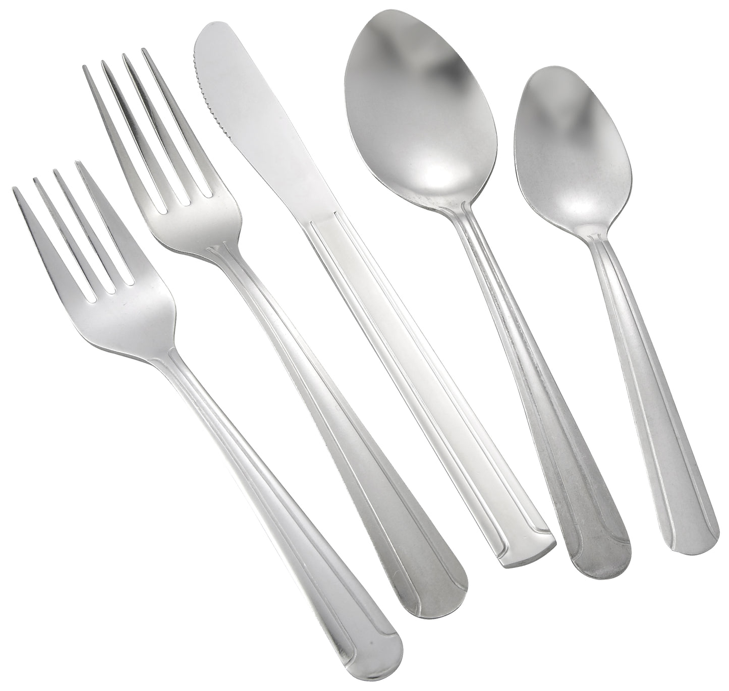 Winco 0001-06 Dominion Salad Fork, 18/0 Medium Weight