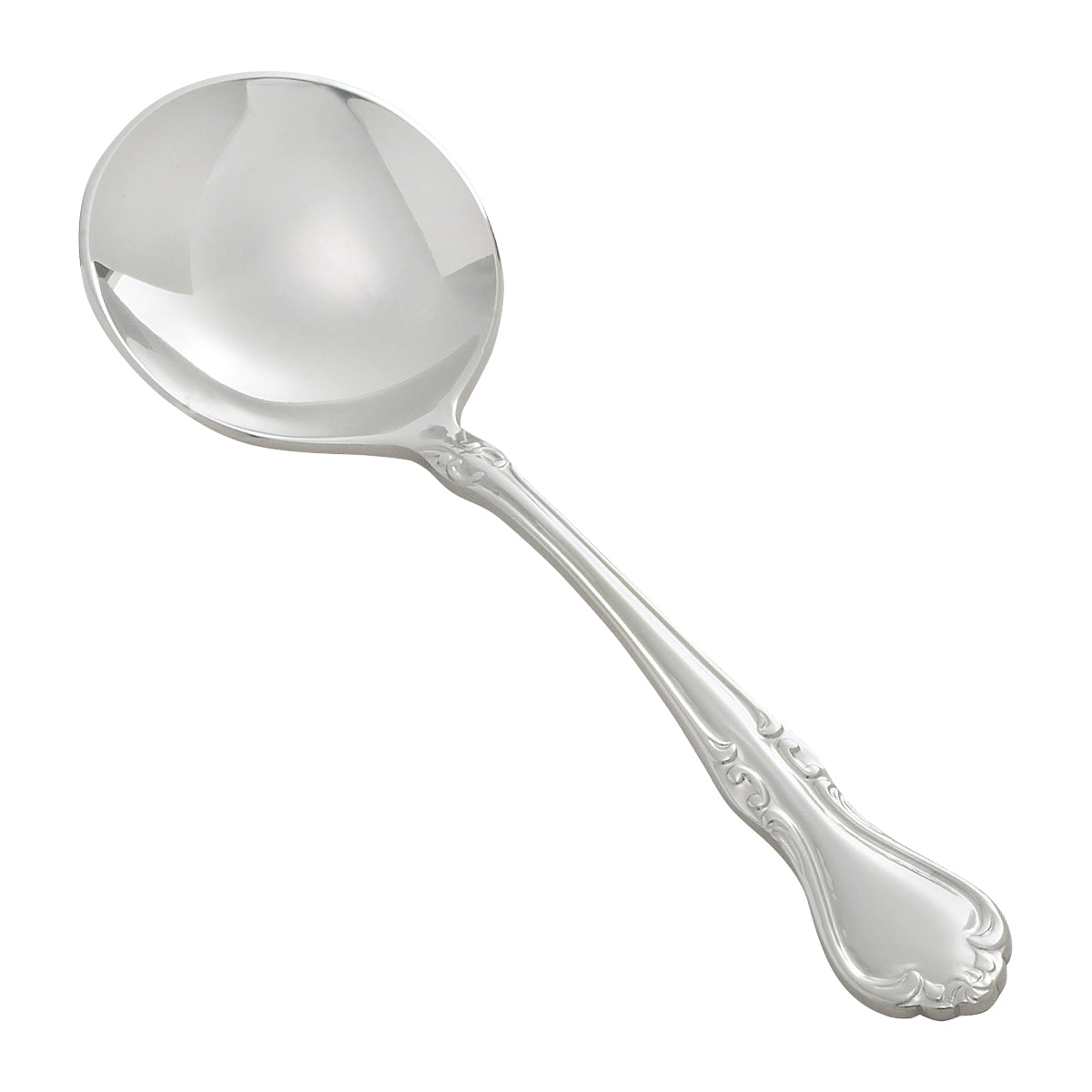 Winco 0039-04 Chantelle Bouillon Spoon, 18/8 Extra Heavyweight