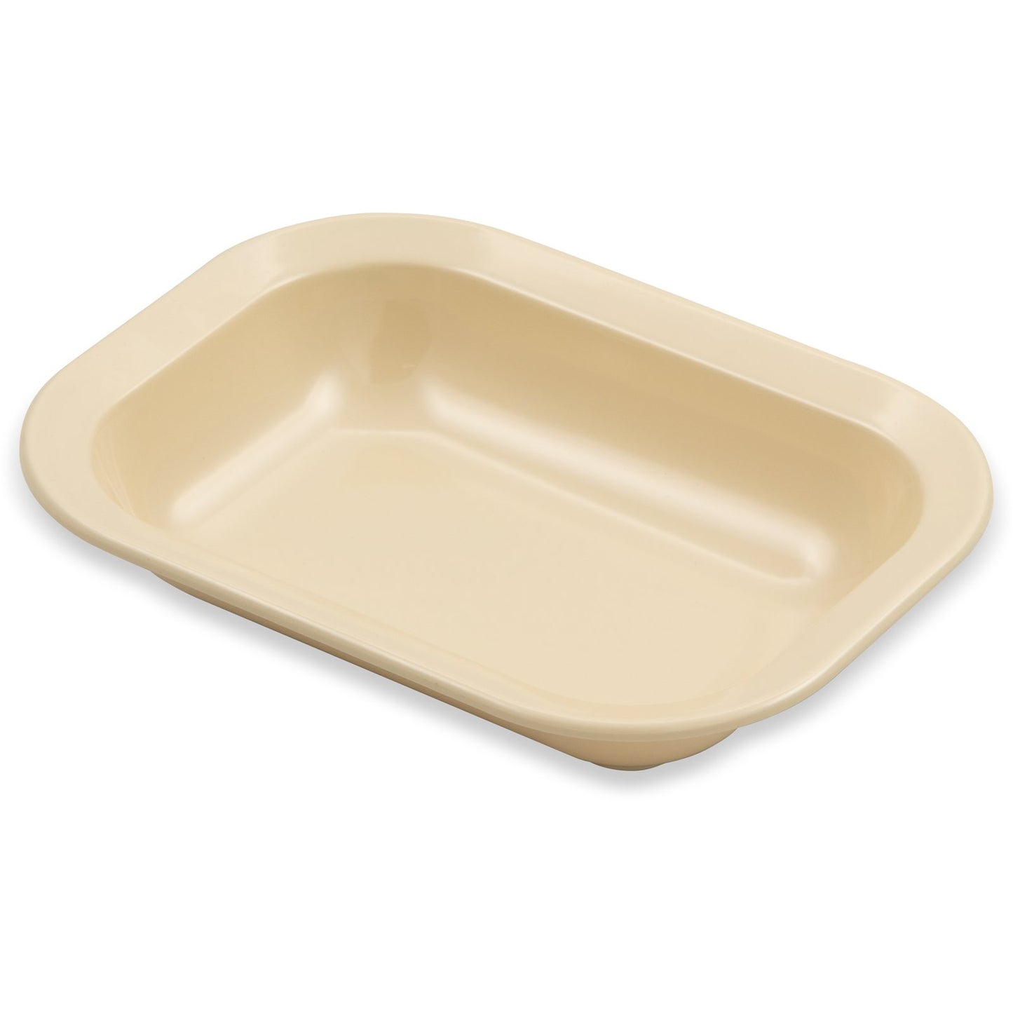 Carlisle 4374525 28 oz Tan Rectangle Melamine Baker Server