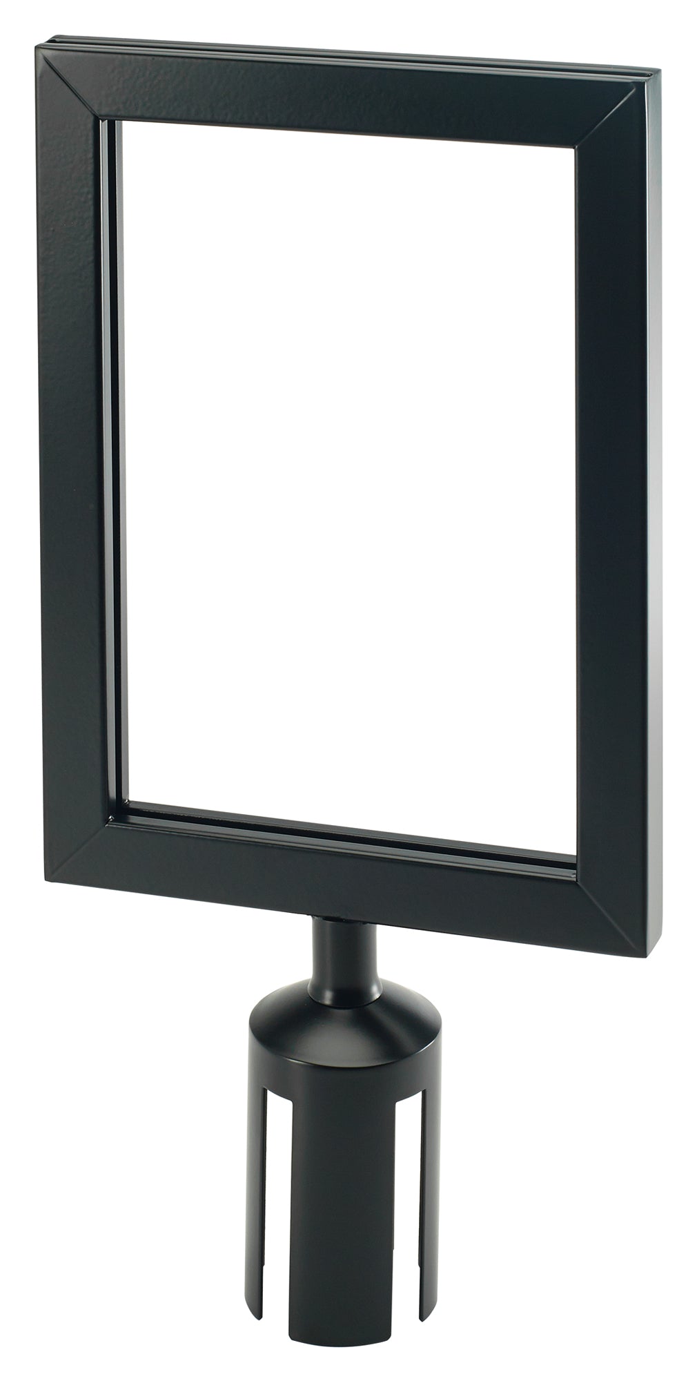 Winco CGSF-12K Black Stanchion Top Sign Frame