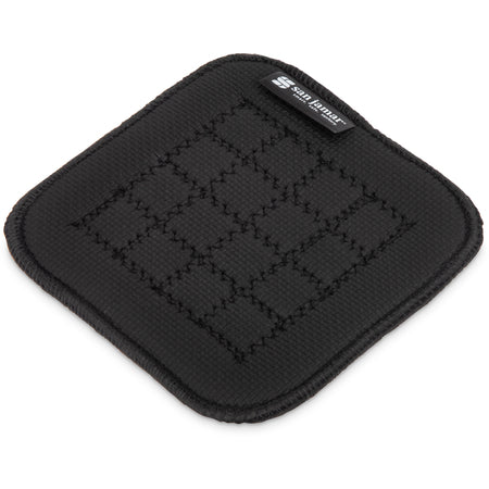 San Jamar UHP55BK 5.5"X5.5" Black Neoprene Ultigrip Hot Pad