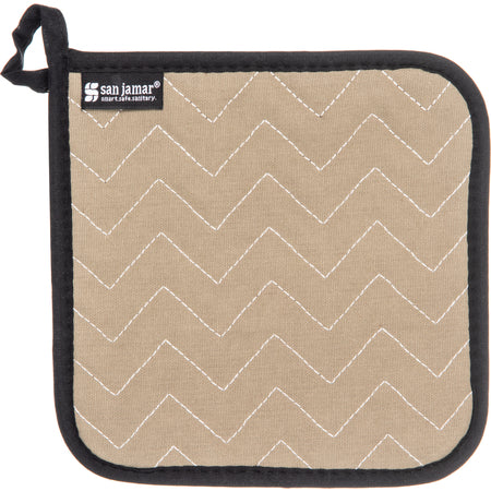 San Jamar 802TF 8" Tan BestGuard Pot Holder