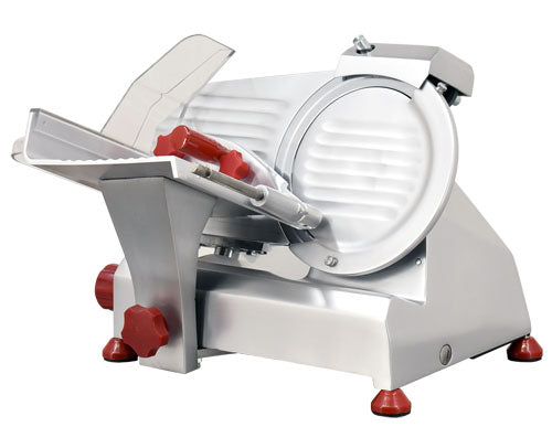 Omcan 13607 8" Belt-Driven Slicer with Fixed Blade Sharpener