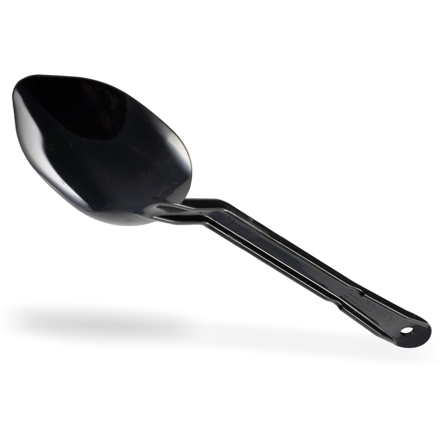 Carlisle 442503 13" Black High Heat Plastic Solid High Heat Serving Spoon