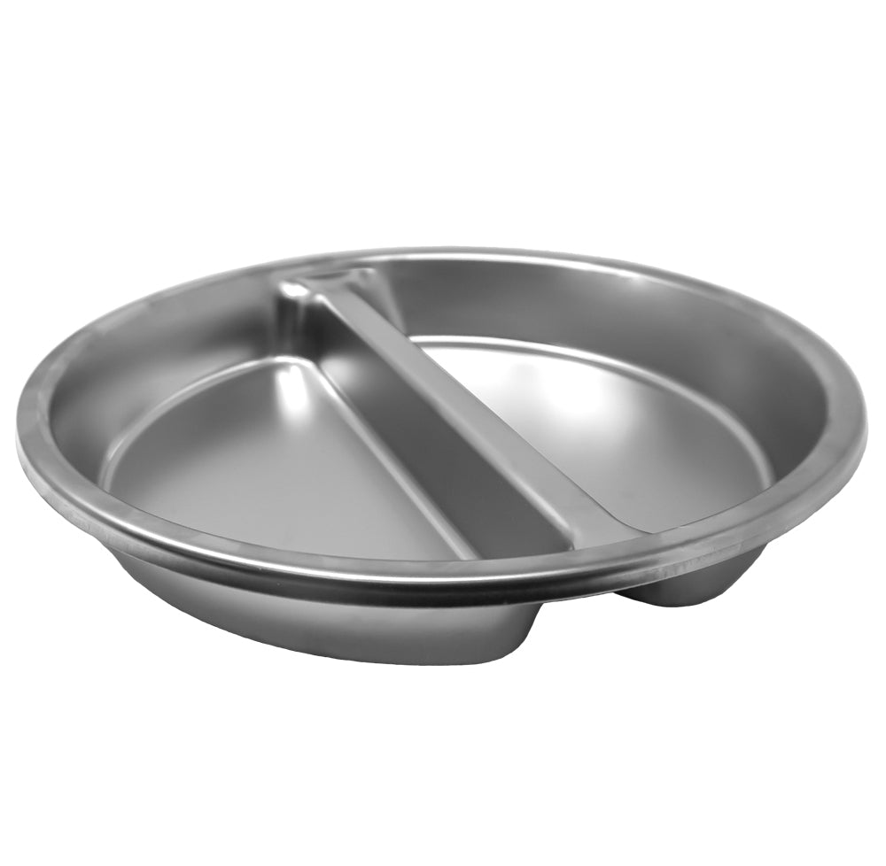 Omcan 81016 Chafer Divided Food Pan Round 15" Dia for 80527