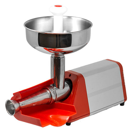 Omcan 11001 Electric Light-Duty Tomato Squeezer with Plastic Cover