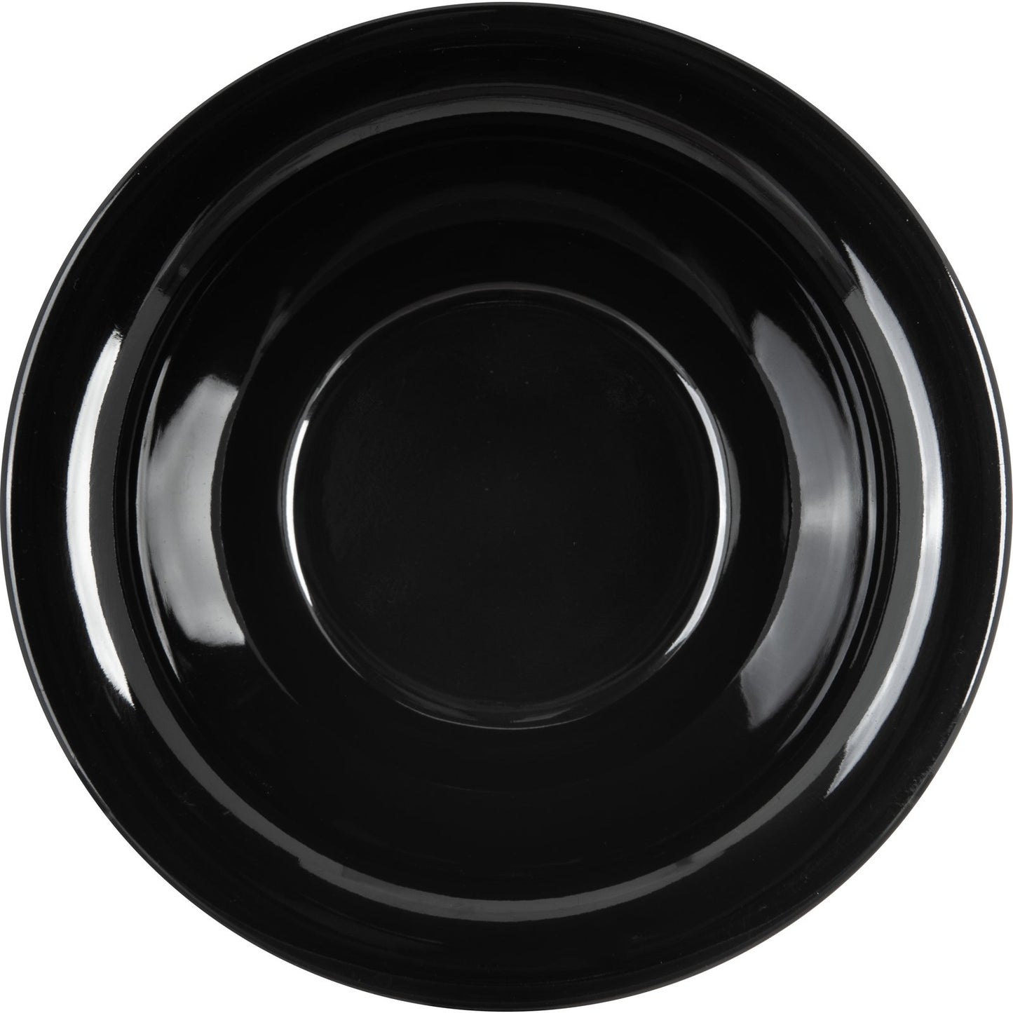 Carlisle 3303803 10 oz Black Sierrus Melamine Rimmed Nappie Bowl
