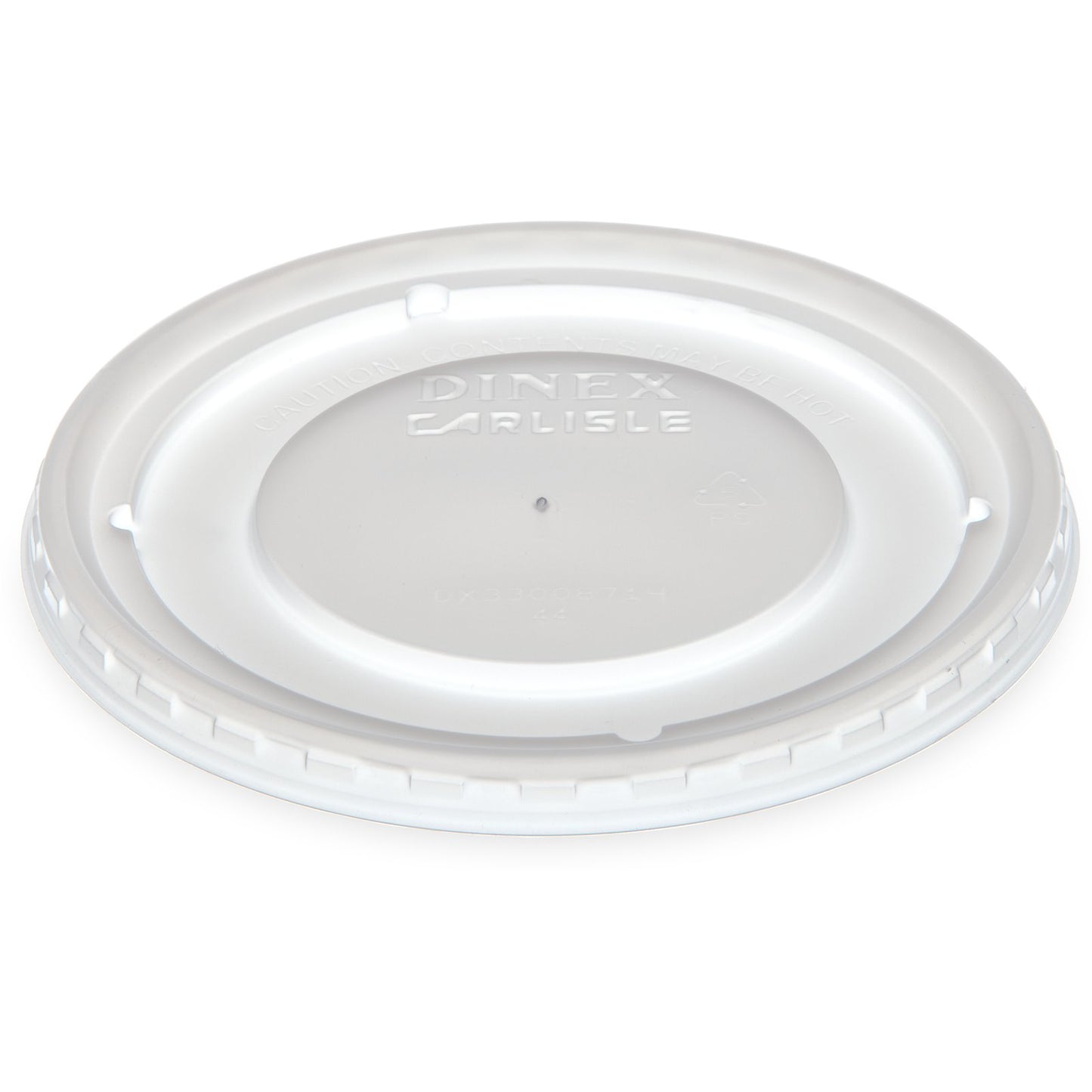 Dinex DX33008714 4.375" Translucent Turnbury Bowl Lid (1000/cs)
