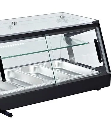 Omcan 44393 2.6cu.ft. / 64L 51" Refrigerated Sushi Showcase with Flat Glass