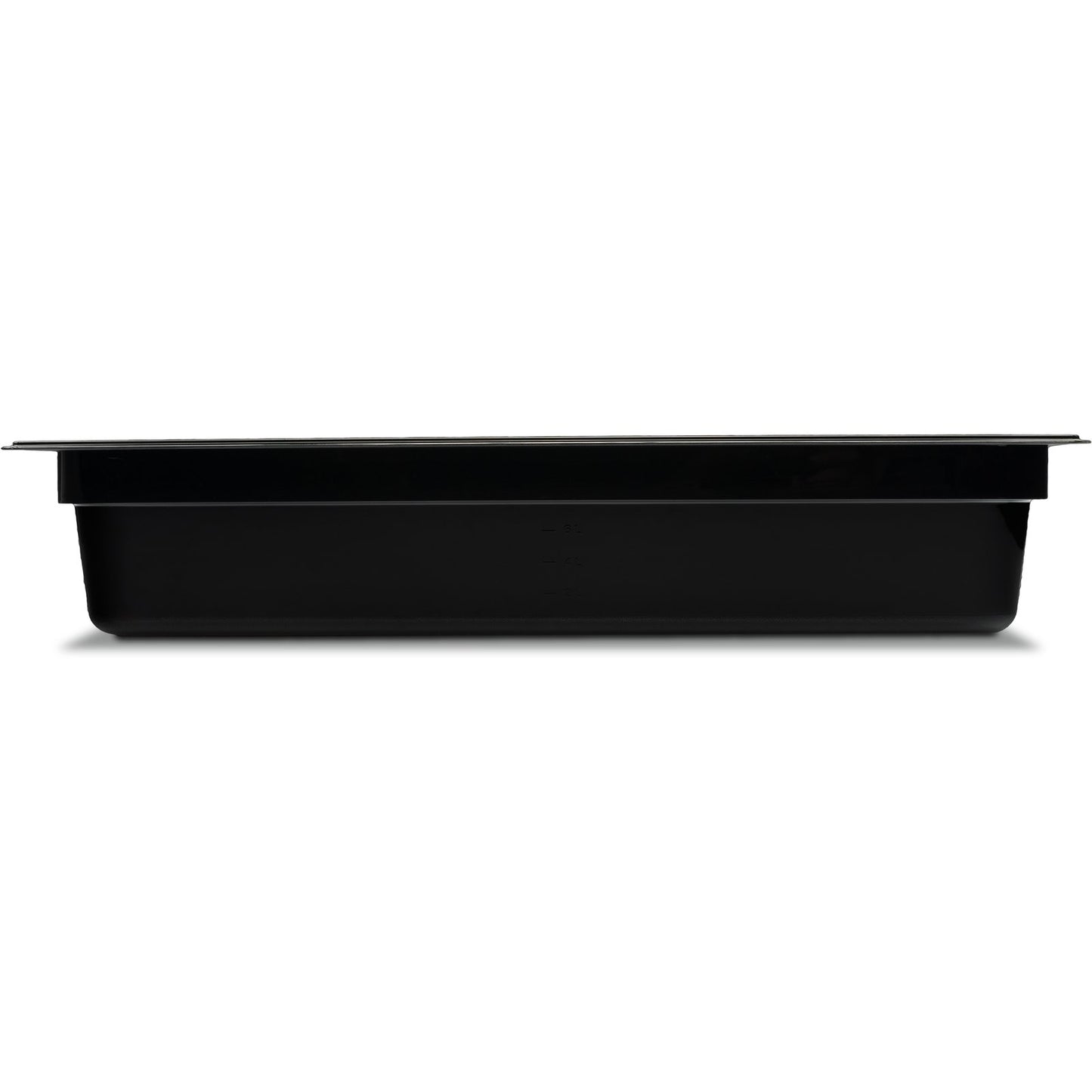 Carlisle 10201B03 Full-Size Black Polycarbonate StorPlus Food Pan, 4" Deep