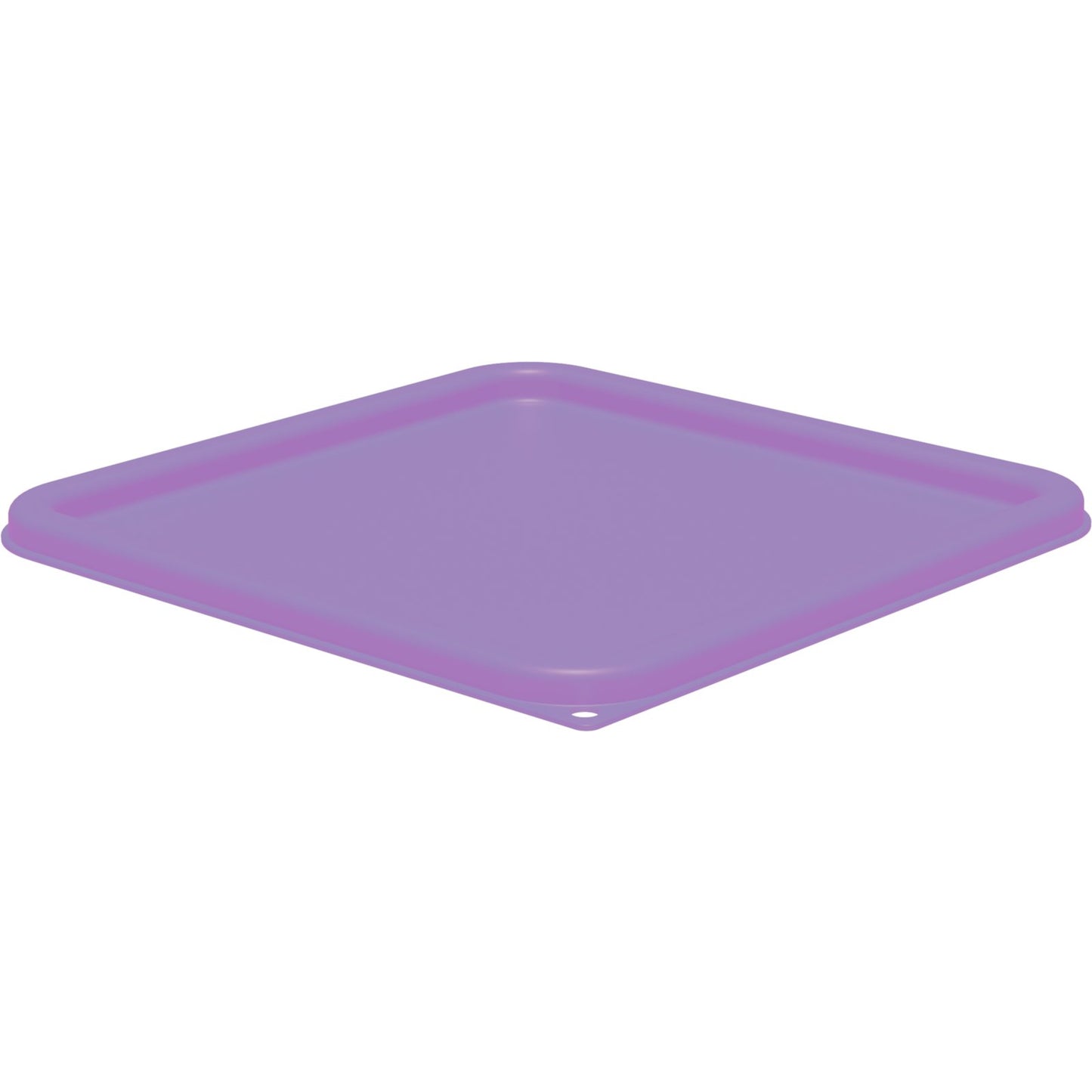 Carlisle 1197089 2 - 4 Qt Purple Square Proprietary Blend Food Storage Container Lid