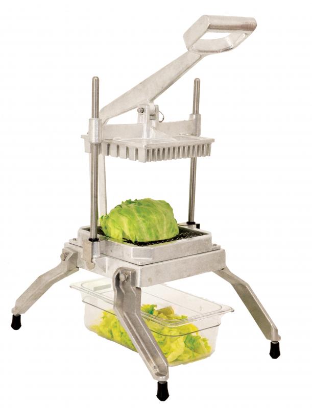 Omcan 41866 Countertop Vegetable Chopper with 1" x 1" Scalloped Blades
