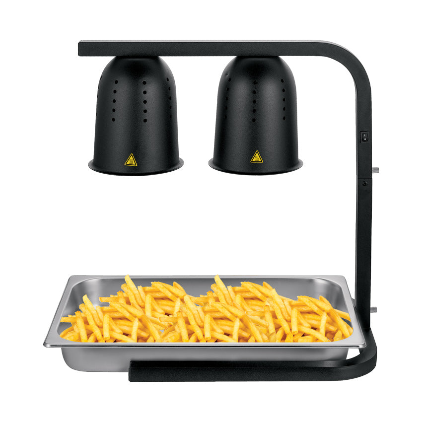 Omcan 46572 Black Food Warmer with 250-Watt Bulbs