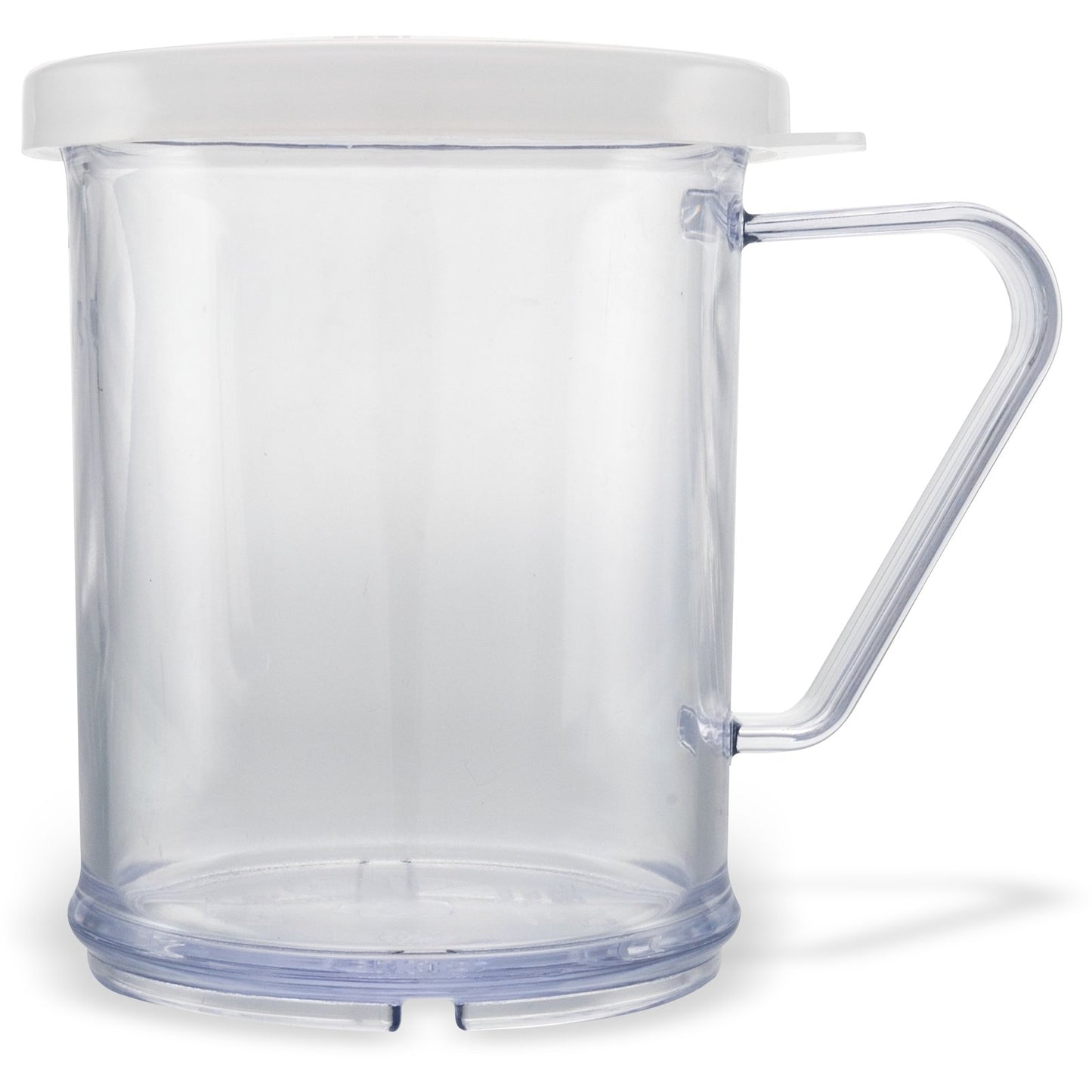 Carlisle 4230S30 1 cup / 8 oz Translucent SAN Shaker/Dredge With Parsley Lid