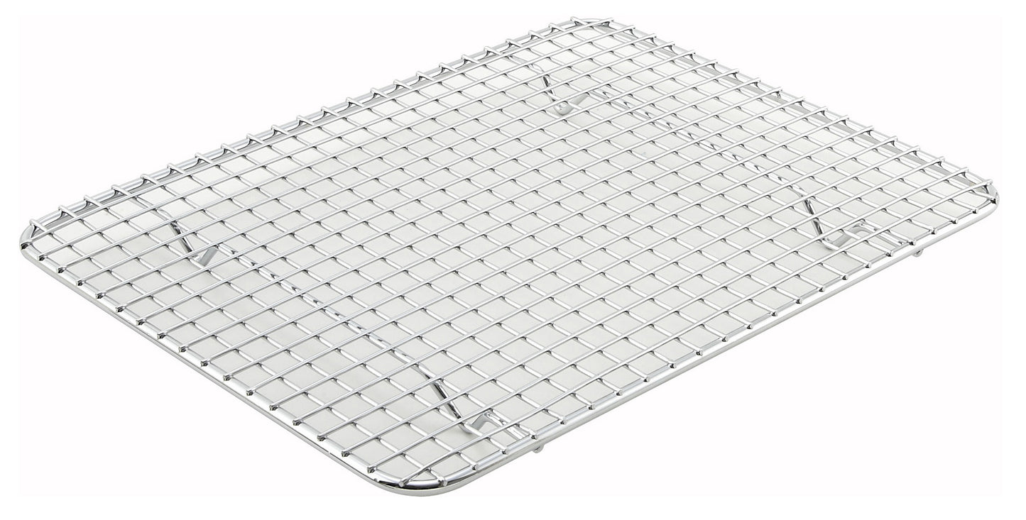 Winco PGW-810 8" x 10" Chrome-Plated Pan Grate for Half-size Steam Pan