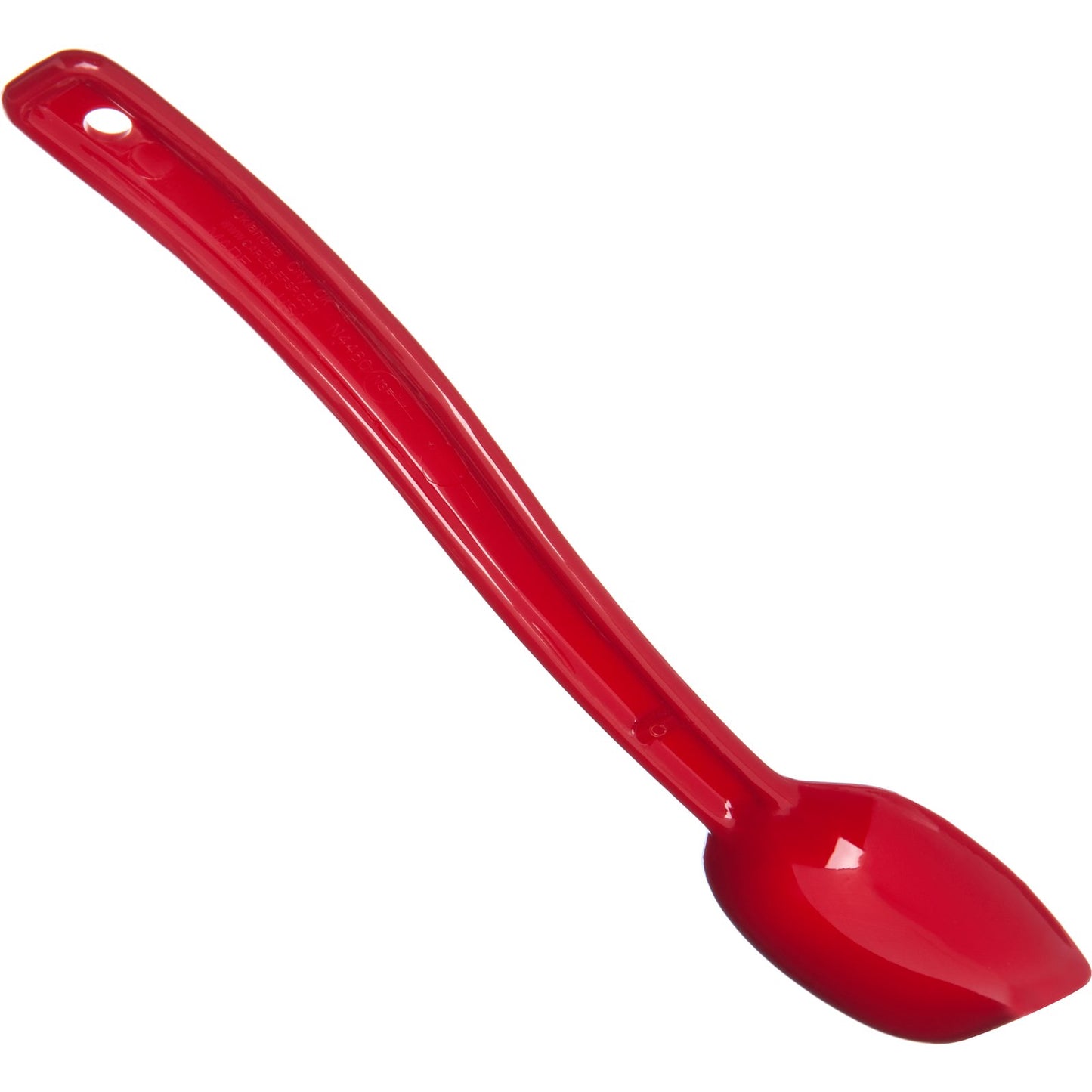 Carlisle 446005 0.5 oz 9" Red Polycarbonate Solid Spoon