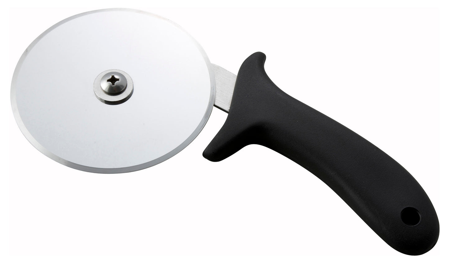 Winco PPC-4 4" Black Polypropylene Handle Pizza Cutter