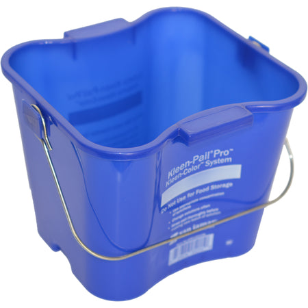 San Jamar KPP196KCBL Blue Polypropylene Kleen Pail Pro Kleen-Color 6 Quart