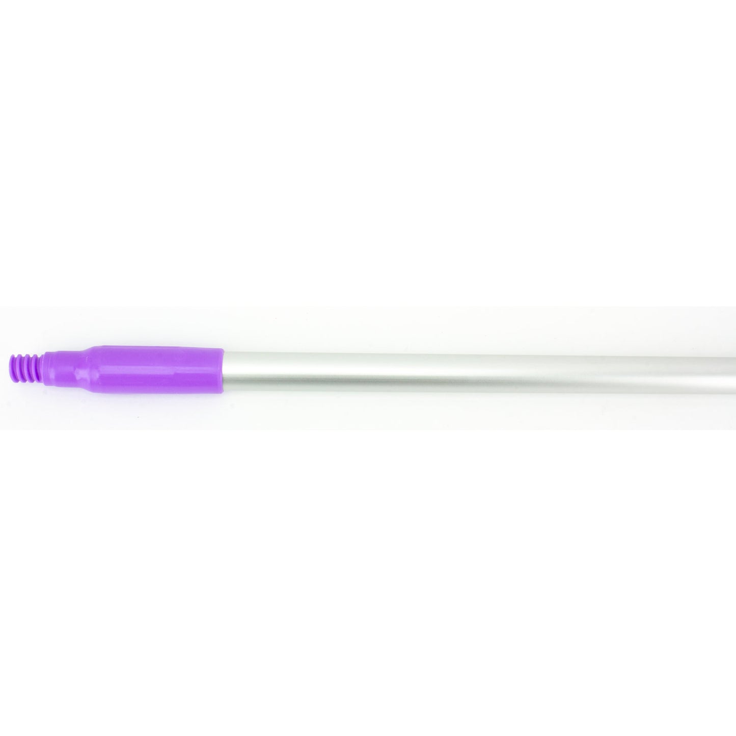 Carlisle 40216EC68 48" Purple Natural Aluminum Handle with Color-Coded Tip and Hang Up Cap