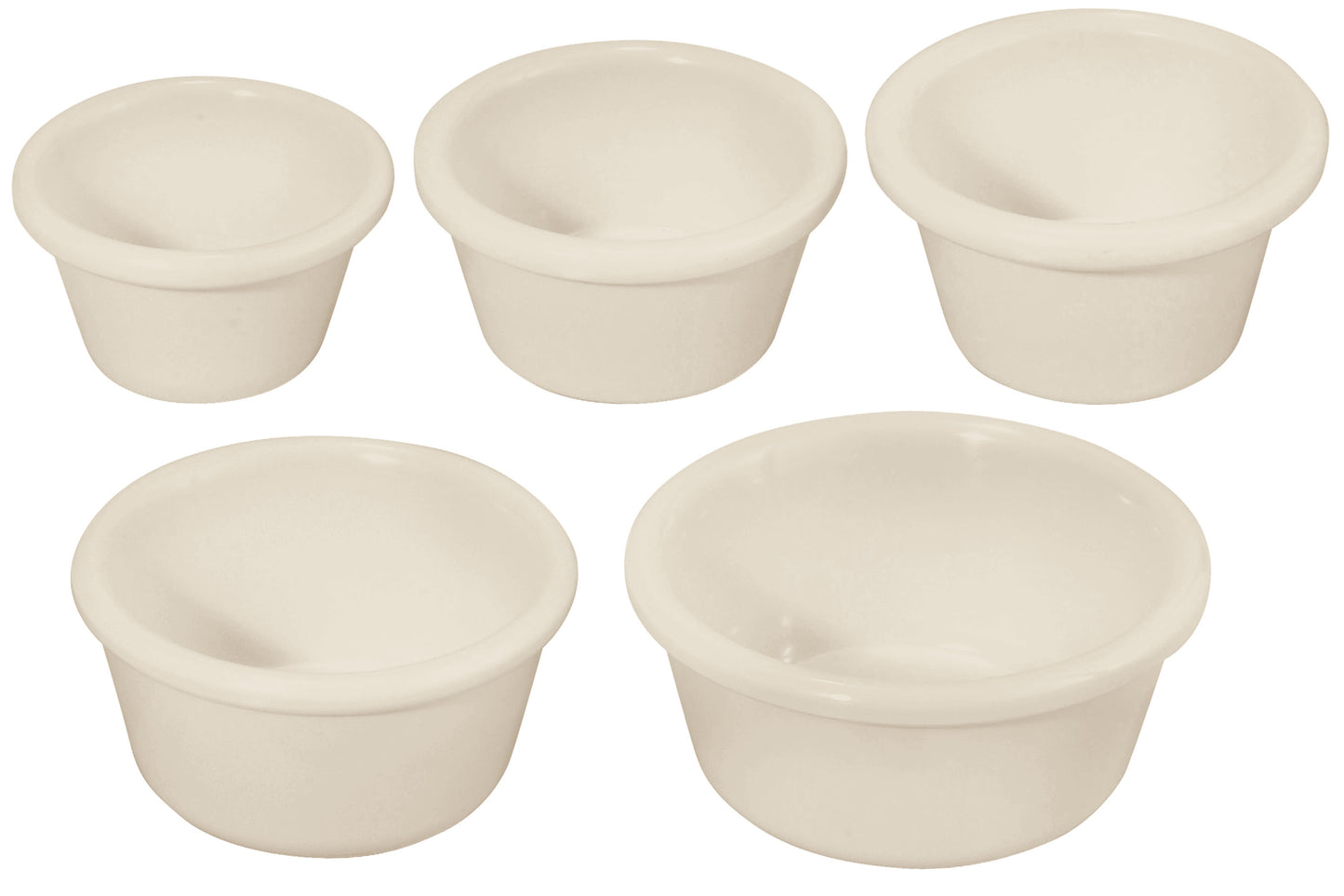 Winco RP-2B 2 oz. Bone Plain Ramekins