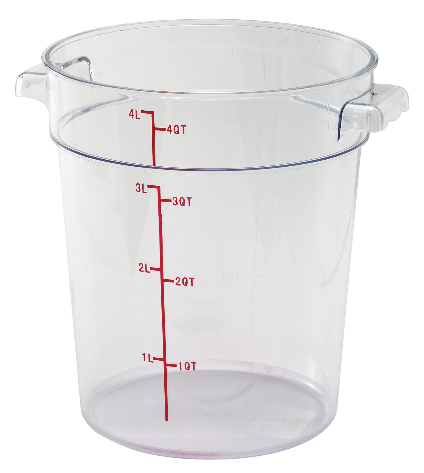 Winco PCRC-4 4 Qt. Clear Polycarbonate Storage Container