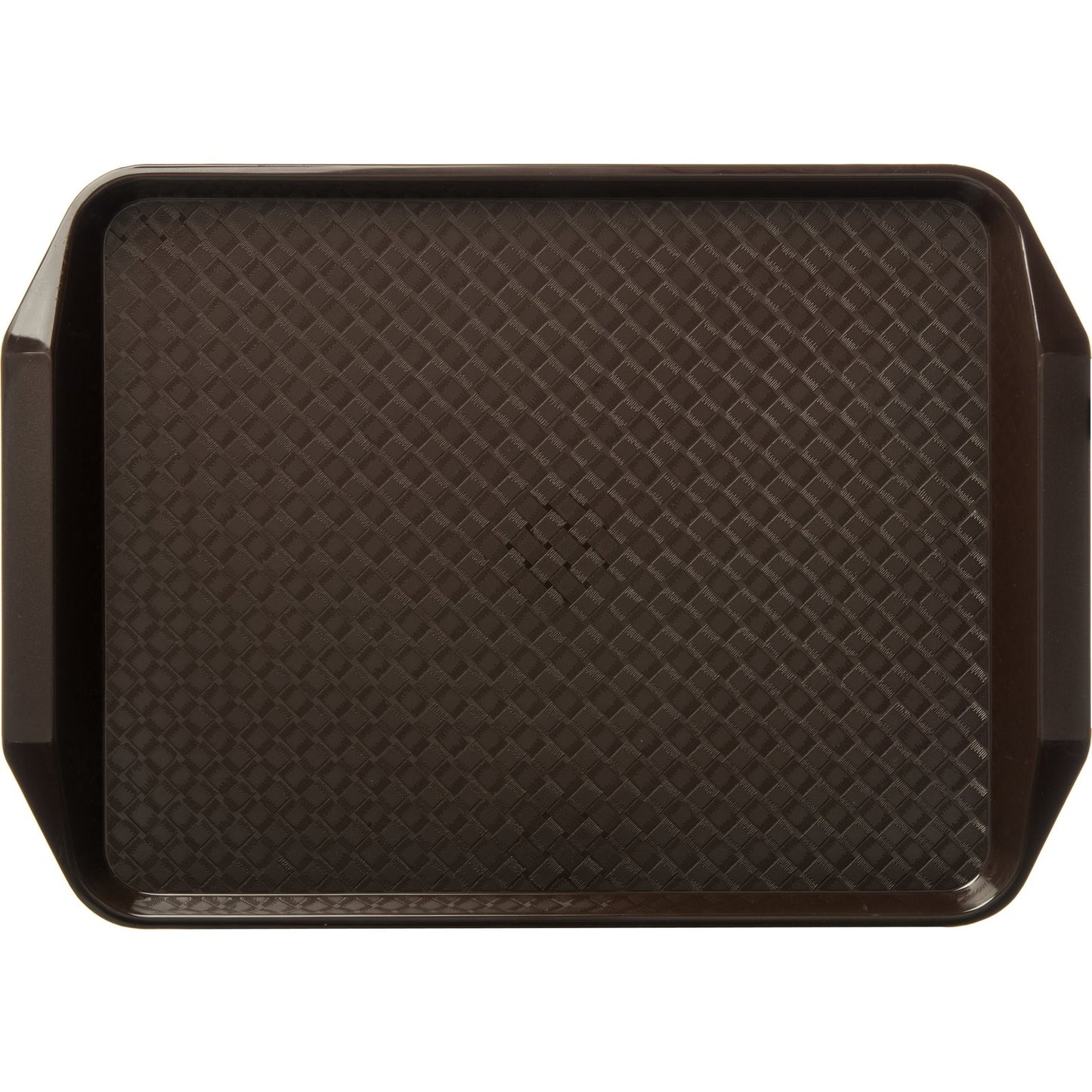 Carlisle CT121769 12" x 17" Chocolate Cafe Fast Food Cafeteria Tray with Handles