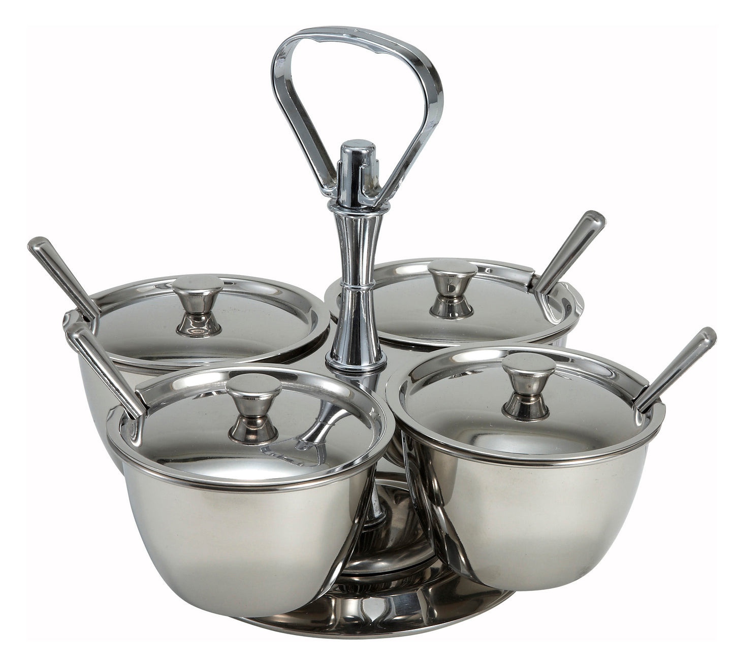 Winco RS-4 4-Compartment Relish Server