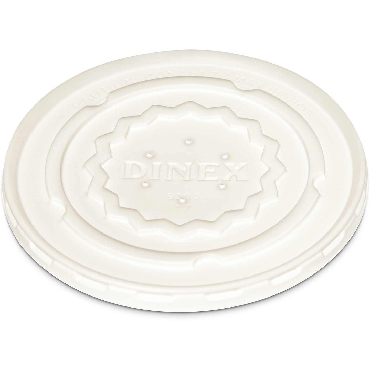 Dinex DX9300B7000 4.5" White Tropez Bowl Lid (1000/cs)