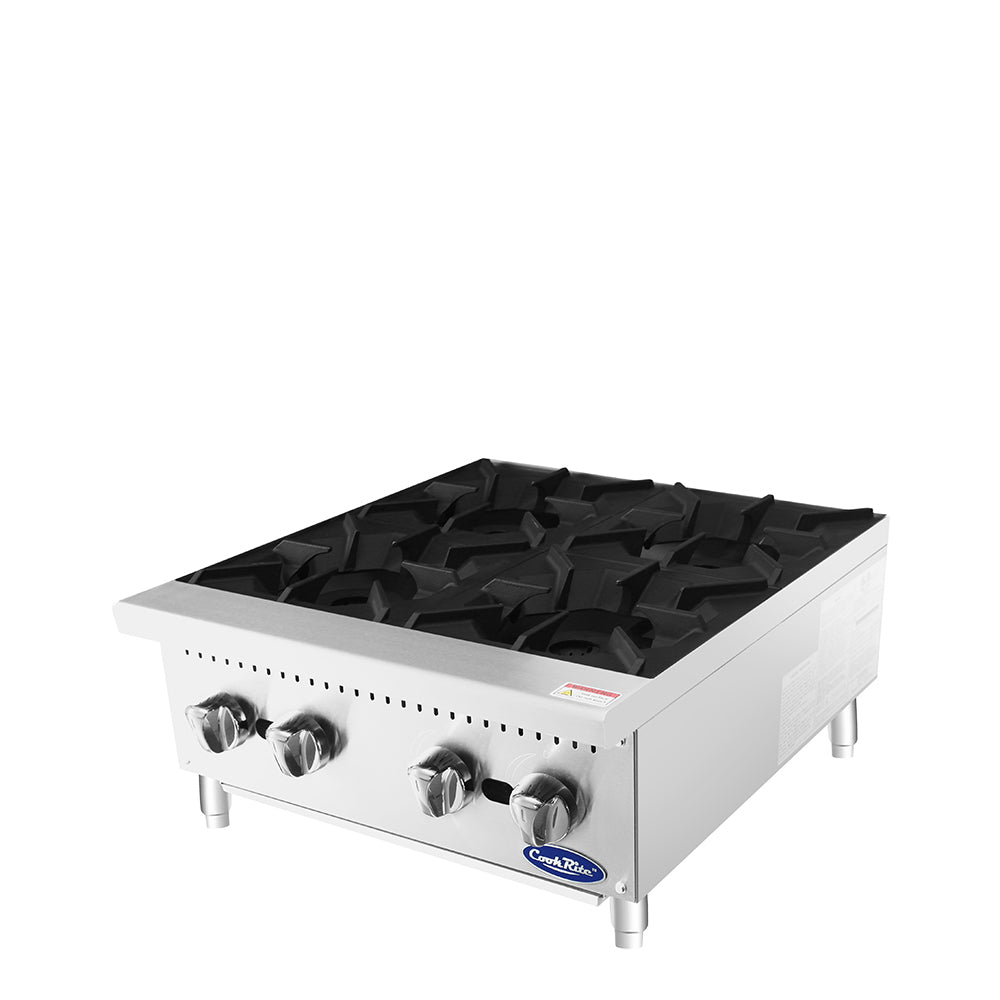 Atosa ACHP-4-NG 24" Natural Gas Four Burner Heavy Duty Hotplate