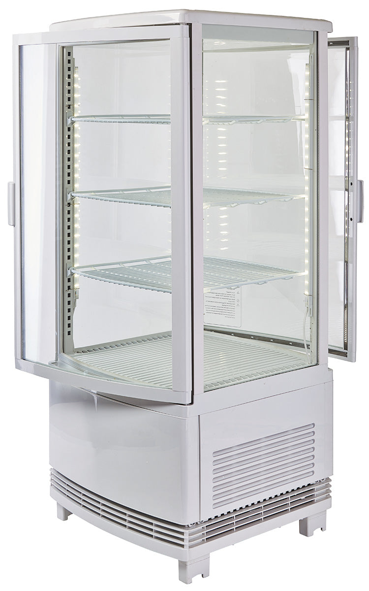 Winco CRD-1 White Countertop Refrigerated Beverage Display