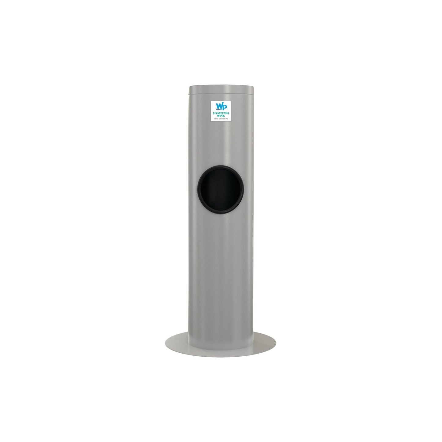 WipesPlus 38027 35" Silver Powder Coated Floor Dispenser