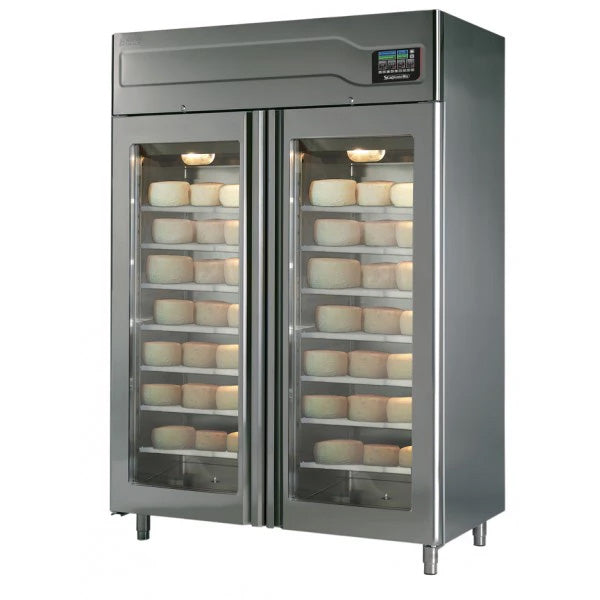 Omcan 45519 200kg Affinacheese® Wall Cabinet with ClimaTouch® and Fumotic®