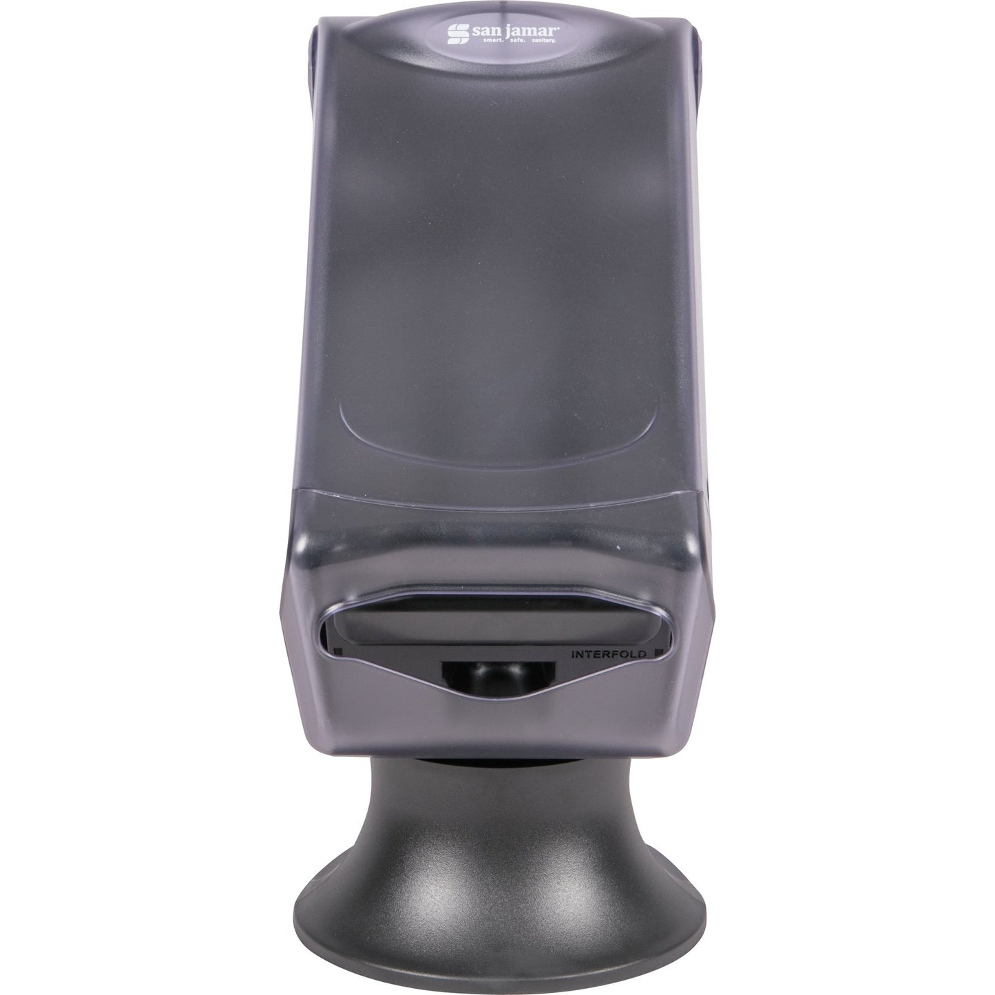 Carlisle H5005SCL 550 Napkin Clear Plastic Countertop Venue Napkin Dispenser, Minifold Control Face