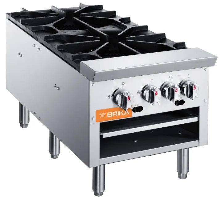 Brika BSP-18D-NG 18" Gas Double Stock Pot Range